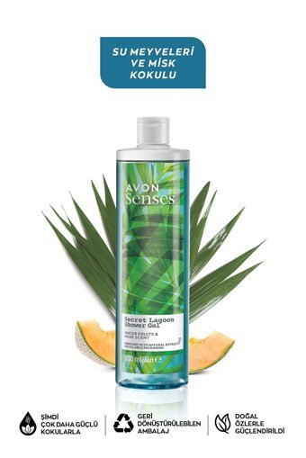 Avon Senses Su Meyveleri Misk Aromalı Duş Jeli 500 ml