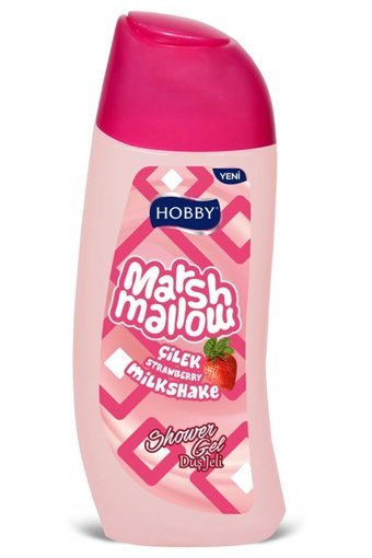 Hobby Marshmallow Çilekli Aromalı Nemlendirici Duş Jeli 500 ml