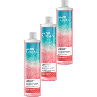 Avon Senses Hindistan Cevizi Suyu Ejder Meyvesi Aromalı Duş Jeli 3x500 ml