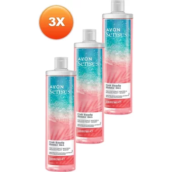 Avon Senses Hindistan Cevizi Suyu Ejder Meyvesi Aromalı Duş Jeli 3x500 ml