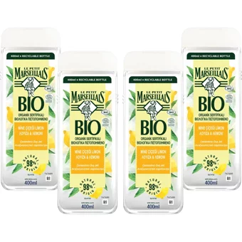 Le Petit Marseillais Limonlu Mine Çiçeği Aromalı Nemlendirici Duş Jeli 4x400 ml