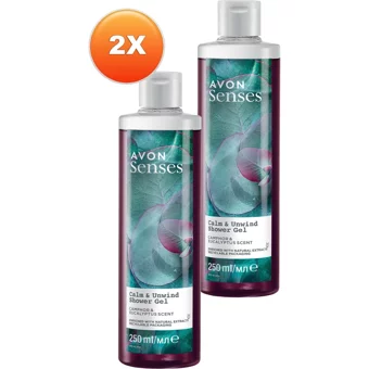 Avon Senses Kafur Okaliptüs Aromalı Duş Jeli 2x250 ml