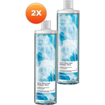 Avon Senses Bambu Yaprağı Misk Aromalı Duş Jeli 2x500 ml