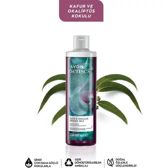 Avon Senses Kafur Okaliptüs Aromalı Duş Jeli 250 ml