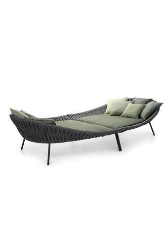 Passion Navis Rattan İkili Bahçe Koltuğu Haki Antrasit