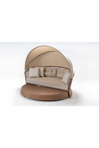 Engince Mobilya Bh-1168 Rattan 3'lü Bahçe Koltuğu Bej Ahşap