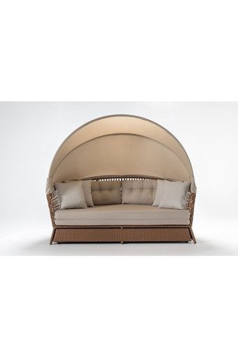 Engince Mobilya Bh-1168 Rattan 3'lü Bahçe Koltuğu Bej Ahşap