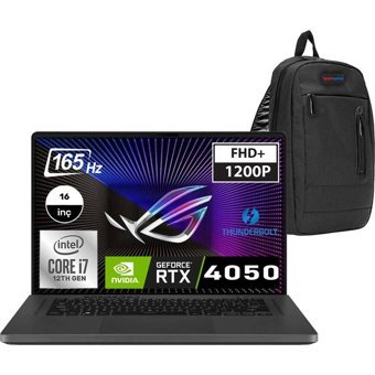 Asus ROG Zephyrus G16 GUW603ZU NW3019P09 Harici GeForce RTX 4050 Intel Core i7 12700H 32 GB Ram 2 TB SSD 16 inç Full HD Windows 11 Pro Oyuncu Laptop + Zetta Çanta