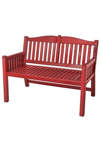 Ikea Paronholmen Ahşap İkili Bahçe Koltuğu Kırmızı