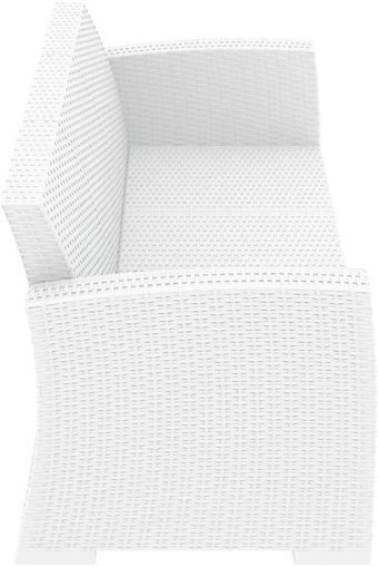Siesta Monaco Örgü 3'lü Bahçe Koltuğu Beyaz