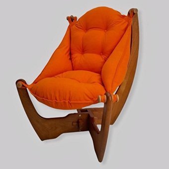 Orange Joy Ahşap Tekli Bahçe Koltuğu Turuncu Ahşap
