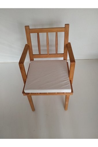 Mms Ahşap Ahşap Tekli Bahçe Koltuğu Beyaz Ahşap