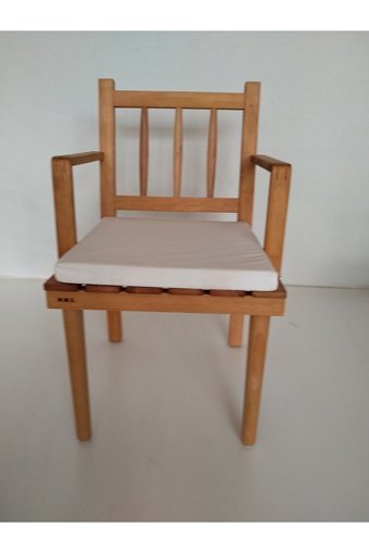 Mms Ahşap Ahşap Tekli Bahçe Koltuğu Beyaz Ahşap