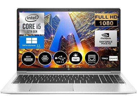 HP Probook 450 G9 6S6X0EA25 Harici GeForce MX570A Intel Core i5 1235U 32 GB Ram 2 TB SSD 15.6 inç Full HD Windows 11 Pro Laptop