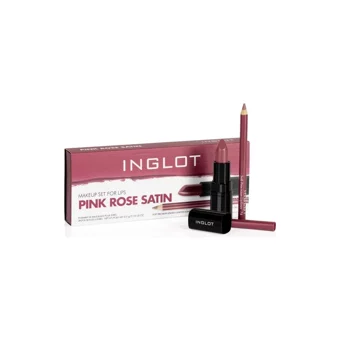 Inglot Gül Pembesi Saten Dudak Makyaj Seti