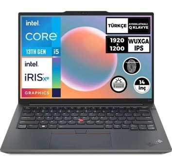 Lenovo Thinkpad E14 Gen 4 21E3005TTX031 Dahili Intel Iris Xe Graphics Eligible Intel Core i5 1335U 40 GB Ram 1 TB SSD 14 inç Full HD Windows 11 Pro Laptop
