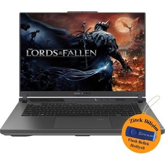 Asus ROG Strix G16 G614JV-N3157 ZI719 Harici GeForce RTX 4060 Intel Core i7 13650HX 48 GB Ram 1 TB SSD 16 inç Full HD Windows 10 Pro Oyuncu Laptop + Zitek 16 GB Flash Bellek