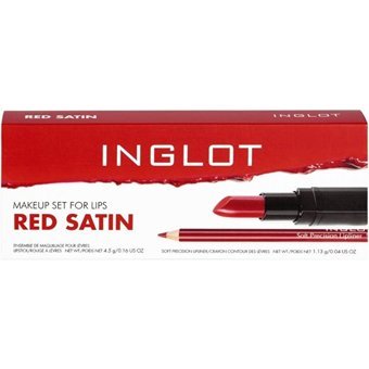 Inglot Kırmızı Saten Makyaj Seti