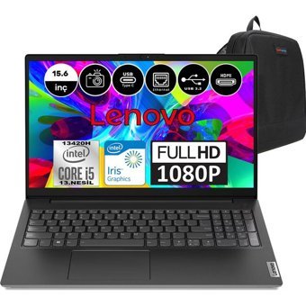 Lenovo V15 Gen 4 83A100A4TRW19 Dahili Intel UHD Graphics Intel Core i5 13420H 16 GB Ram 512 GB SSD 15.6 inç UHD Windows 11 Pro Laptop + WeblegelsinÇanta