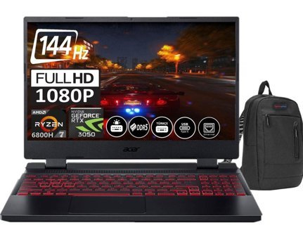 Acer Nitro 5 AN515-46 NHQGXEY00304 Harici GeForce RTX 3050 AMD Ryzen 7 6800H 34 GB DDR5 Ram 512 GB SSD 15.6 inç Full HD FreeDos Oyuncu Laptop