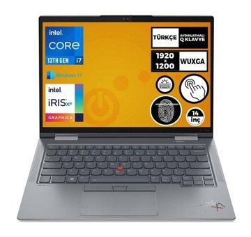 Lenovo Thinkpad X1 Yoga GEN 8 21HRS65CTX001 Dahili Intel Iris Xe Graphics Eligible Intel Core i7 1355U 16 GB Ram 1 TB SSD 14 inç Full HD Windows 11 Pro Dokunmatik 2'Si 1 Arada