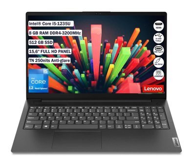Lenovo V15 Gen 3 IAP 82TT00A5TX004 Dahili Intel Iris Xe Graphics Eligible Intel Core i5 1235U 8 GB Ram 1 TB SSD 15.6 inç Full HD FreeDos Laptop
