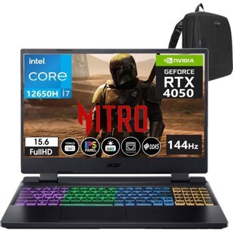 Acer Nitro 5 AN515-58 NHQLZEY00B02 Harici GeForce RTX 4050 Intel Core i7 12650H 24 GB DDR5 Ram 512 GB SSD 15.6 inç Full HD Windows 11 Home Oyuncu Laptop + WeblegelsinÇanta