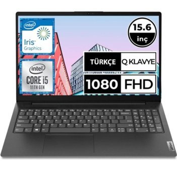 Lenovo V15 ITL Gen 2 82KB000STX Dahili Intel Iris Xe Graphics Intel Core i5 1135G7 4 GB Ram 512 GB SSD 15.6 inç Full HD FreeDos Laptop