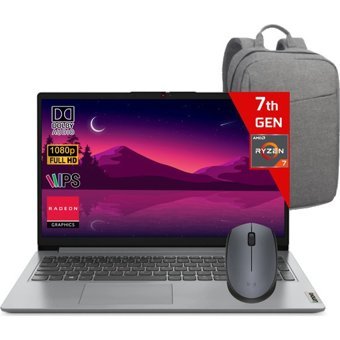 Lenovo IdeaPad 1 15AMN782VG00M9TX 81MC Dahili AMD Radeon 610M AMD Ryzen 5 7520U 8 GB Ram 1 TB SSD 15.6 inç Full HD FreeDos Laptop + Çanta + Mouse