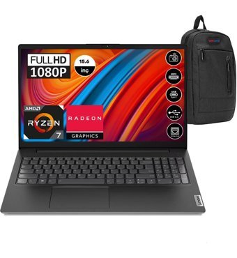 Lenovo V15 ABA Gen 3 82TV004LTXF16 Dahili AMD Radeon RX Vega 8 AMD Ryzen 7 5825U 40 GB Ram 2 TB SSD 15.6 inç Full HD FreeDos Laptop + Zetta Çanta