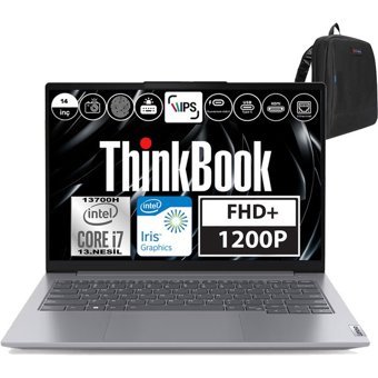 Lenovo Thinkbook 15 Gen 3 21A40038TX Dahili Intel Iris Xe Graphics eligible Intel Core i7 13700H 64 GB DDR5 Ram 1 TB SSD 14 inç Full HD Windows 11 Home Laptop + WeblegelsinÇanta