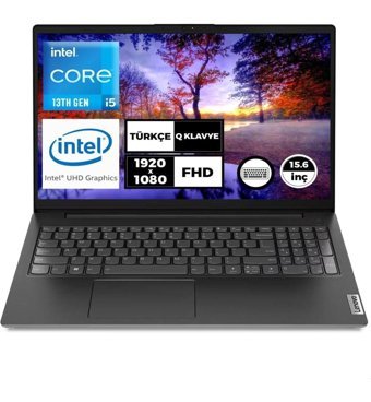 Lenovo V15 Gen 4 LAH 83A10091TR Dahili Intel UHD Graphics Intel Core i5 13420H 8 GB Ram 256 GB SSD 15.6 inç Full HD FreeDos Laptop