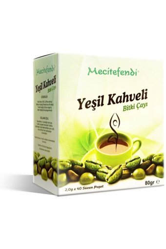 Mecitefendi Yeşil Kahve Poşet Bitki Çayı 40 Adet 80 gr