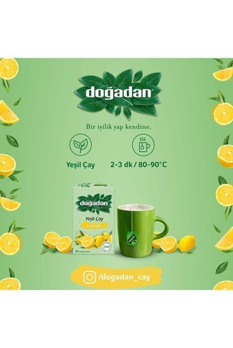 Doğadan Limon Poşet Bitki Çayı 3x20 Adet