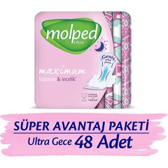 Molped Ultra Organik 48'li Gece Günlük Ped
