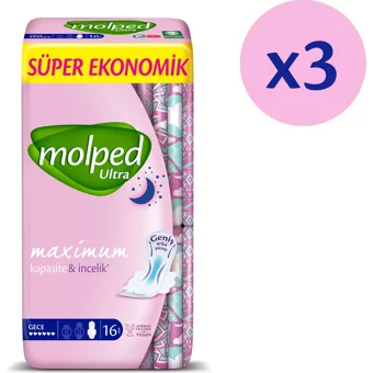 Molped Ultra Organik 48'li Gece Günlük Ped