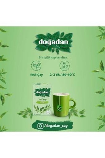 Doğadan Yeşil Poşet Bitki Çayı 3x20 Adet