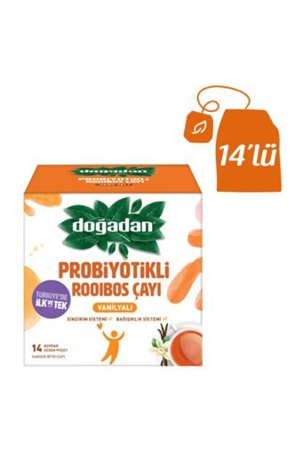 Doğadan Probiyotikli Rooibos Çayı Karışık Poşet Bitki Çayı 14 Adet