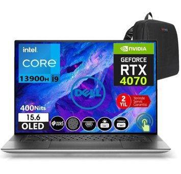 Dell XPS 15 9530 XPS95301600WP08 Harici GeForce RTX 4070 Intel Core i9 13900H 32 GB Ram 4 TB SSD 15.6 inç Full HD Windows 11 Pro Oyuncu Laptop + Zetta Çanta