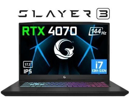 Game Garaj GG Slayer3 10XL 4070 C2 Harici GeForce RTX 4070 Intel Core i7 13700H 32 GB Ram 1 TB SSD 17.3 inç Full HD FreeDos Oyuncu Laptop + Çanta