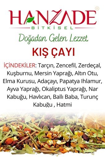 Hanzade Kış Çayı Karışık Bitki Çayı 6 Adet 200 gr