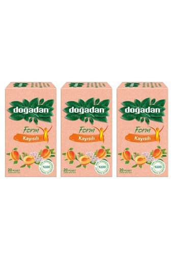 Doğadan Form Kayısı Poşet Bitki Çayı 3x20 Adet