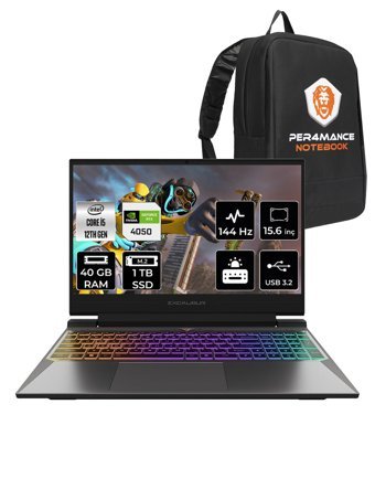 Casper Excalibur G870 Harici GeForce RTX 4050 Intel Core i5 12450H 40 GB Ram 1 TB SSD 15.6 inç Full HD FreeDos Oyuncu Laptop + PER4 Çanta