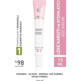 Yves Rocher Bright Botanical Tüm Ciltler için Göz Altı Krem Tüp 15 ml