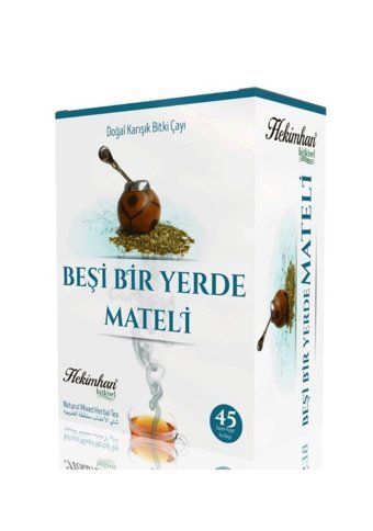 Hekimhan Beşi Bir Yerde Mateli Beşi Bir Yerde Mateli Karışık Poşet Bitki Çayı 45 Adet 90 gr