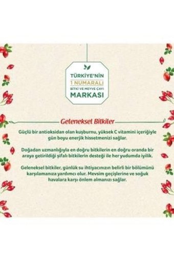 Doğadan Geleneksel Bitkiler Kuşburnu Poşet Bitki Çayı 20 Adet