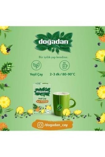 Doğadan Yeşil Bitki Çayı 20 Adet 35 gr