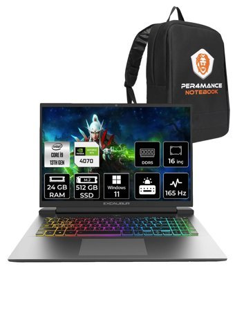 Casper Excalibur G911 Harici GeForce RTX 4070 Intel Core i9 13900HX 24 GB Ram 512 GB SSD 16 inç QHD Windows 11 Home Oyuncu Laptop + PER4 Çanta