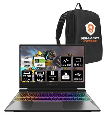 Casper Excalibur G870 Harici GeForce RTX 4050 Intel Core i5 12450H 32 GB Ram 1 TB SSD 15.6 inç Full HD Windows 11 Home Oyuncu Laptop + PER4 Çanta