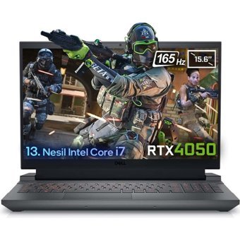 Dell Gaming G15 5530 G155530010W26 Harici GeForce RTX 4050 Intel Core i7 13650HX 64 GB Ram 512 GB SSD 15.6 inç Full HD Windows 11 Home Oyuncu Laptop